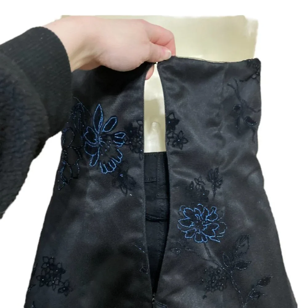 Onyx Nite Strapless Formal Dress Black Size 6 - Picture 5 of 14